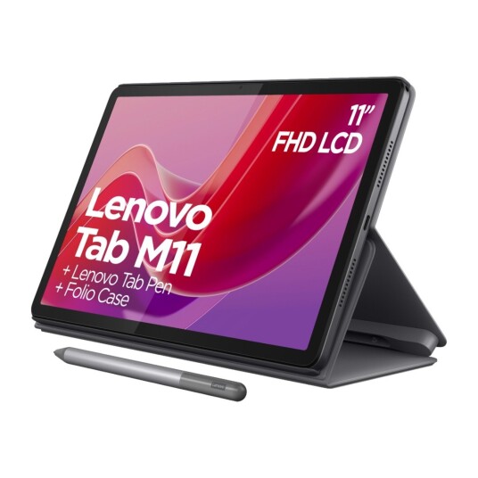 Lenovo Tab M11 ZADA - Tablet - Android 13 eller nyere - 128 GB eMMC - 11" IPS (1920 x 1200) - microSD-spor - luna gray