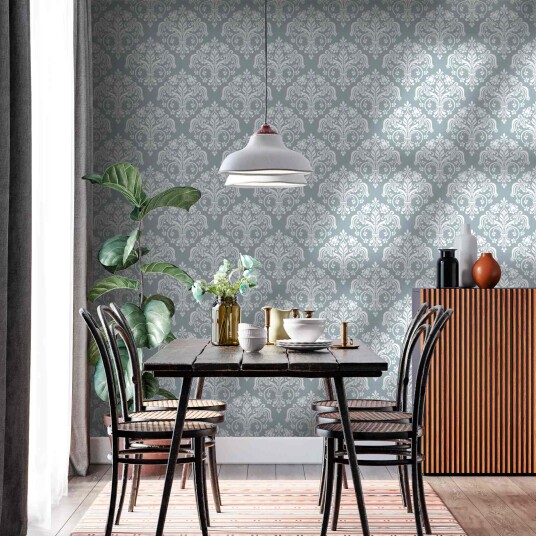 Namly Design Tapet Elegant Blomstermønster Damask WPPRSS2421788231