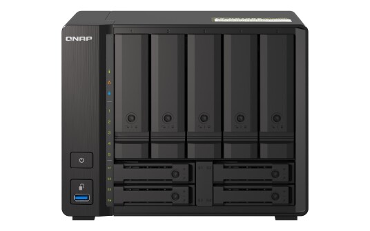QNAP TS-H973AX 9-bay NAS med AMD Ryzen V1500B 32GB DDR4 og SATA 6Gbps QNAP TS-H973AX 9-bay NAS med AMD Ryzen V1500B 32GB DDR4 og SATA 6Gbps