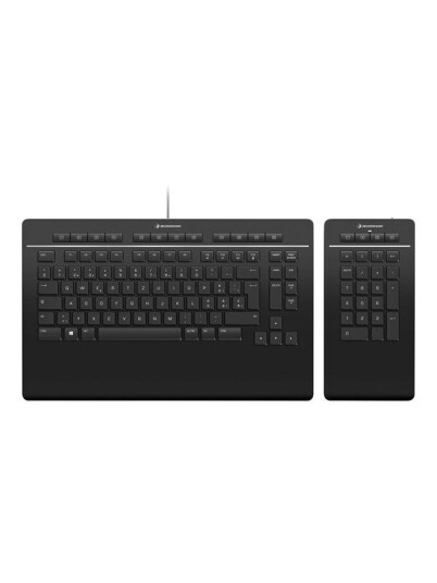 3Dconnexion Keyboard Pro with Numpad Tastatur & Numerisk sett Sveitsisk Svart 3Dconnexion Keyboard Pro with Numpad Tastatur & Numerisk sett Sveitsisk Svart