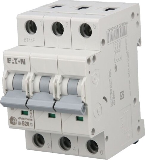 Eaton Corporation Eaton Automatsikring 3P B 20A 6Ka Ac, Eaton Home Hn-B20/3 (194882)