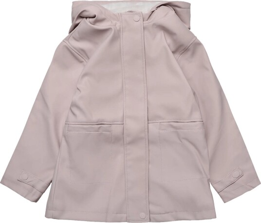 Mango Rubberised Jacket With Hood   PINK   98