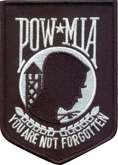 Rothco Patch POW/MIA Svart