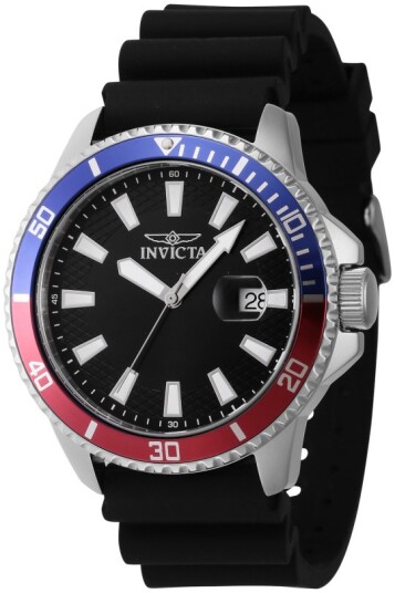 Invicta Herreklokke 46131 Pro Diver Sort/Gummi Ø45 mm Invicta Herreklokke 46131 Pro Diver Sort/Gummi Ø45 mm