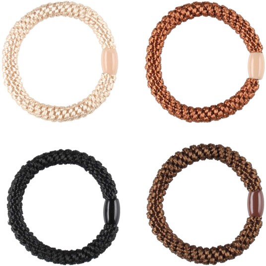 Mineas Scrunchie 4 Pcs Neutral Multicolored Mineas Scrunchie 4 Pcs Neutral Multicolored