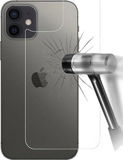 iPhone 12/12 Pro Herdet Glass Beskyttelse av Bakdekslet - 9H - Klar