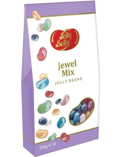 Jelly Belly Jewels Mix Gaveboks med Gelebønner 200 gram USA Import
