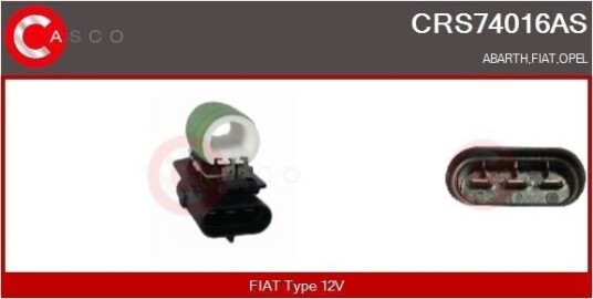 Formotstand kjølevifte for el motor CASCO CRS74016AS