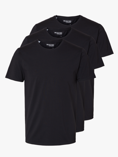 Selected Homme Roland Short Sleeve O-Neck 3-Pack Tee Sort L