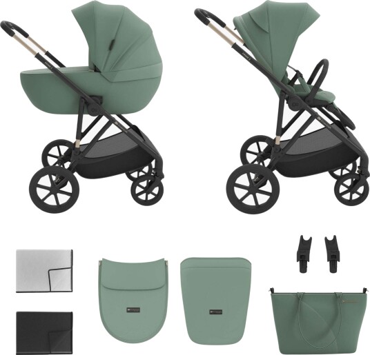 Kinderkraft Prime 3 2-i-1 Duovogn Dark Green