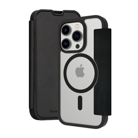 Dbramante1928 Helsinki MagSafe Flip-deksel for iPhone 15 Pro Max - Svart