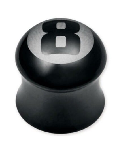 Aab Nr. 8 Svart Piercing Plugg Strl 10 mm Aab Nr. 8 Svart Piercing Plugg Strl 10 mm
