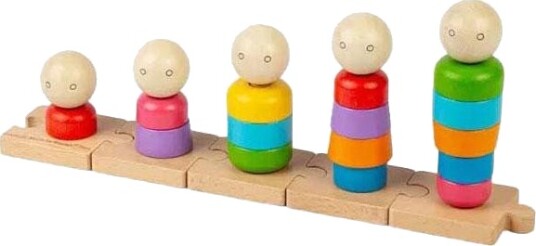 Bigjigs Regnbuefamilie Stableleke 25 Deler
