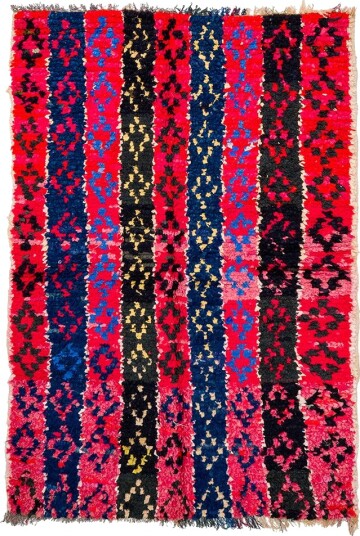 Marokkansk Boucherouite teppe 135 x 205 cm Størrelse: 135 x 205 cm Marokkansk Boucherouite teppe 135 x 205 cm Størrelse: 135 x 205 cm