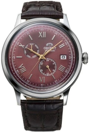 Orient Herreklokke RA AK0705R Bambino Rosa/Lær Ø40.5 mm