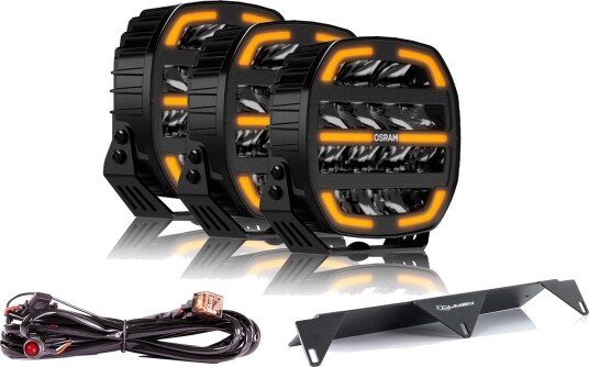 OSRAM LEDriving cube MX180 7"" trippel fjernlyspakke OSRAM LEDriving cube MX180 7"" trippel fjernlyspakke