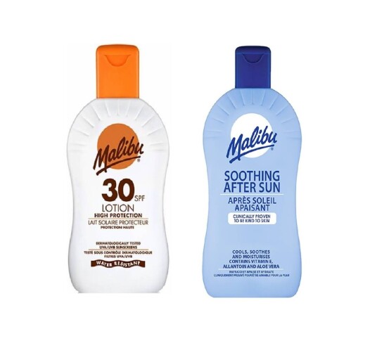 Malibu Lotion SPF 30 200 ml + Malibu Soothing After Sun Lotion 400 ml