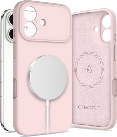 Tech-Protect Silikon Mobildeksel for iPhone 17 MagSafe Rosa