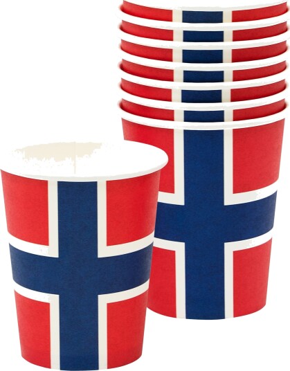 Design House 95 Pappkopper Norske Flagget 8-pakning 202461 Design House 95 Pappkopper Norske Flagget 8-pakning 202461