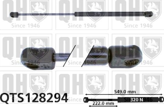 QUINTON HAZELL QTS128294 Baklukedemper QUINTON HAZELL QTS128294 Baklukedemper