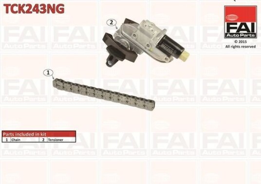 Registerkjedesett FAI AutoParts TCK243NG Registerkjedesett FAI AutoParts TCK243NG