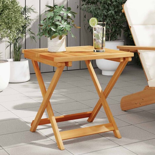  Sammenleggbart hagebord 50x50x50 cm heltre akasie 364893