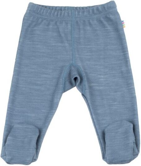Joha Scarecrow Leggings Med Fot I Ull/bambus Blue