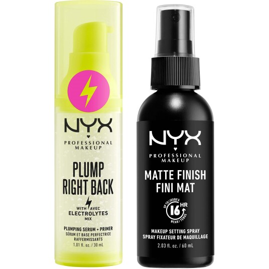 NYX PROFESSIONAL MAKEUP Bundle Plump Right Back Primer + Serum 30 ml & NYX PROFESSIONAL MAKEUP Bundle Plump Right Back Primer + Serum 30 ml &