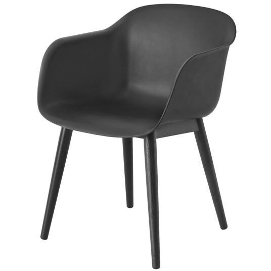 Muuto Fiber Wood Karmstol Svart Muuto Fiber Wood Karmstol Svart