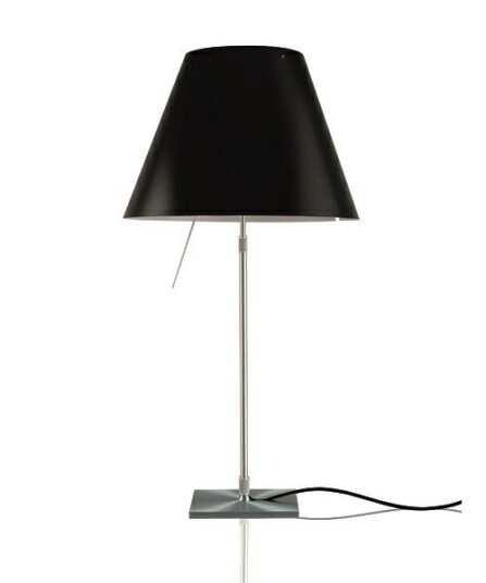 Luceplan - Costanza Bordlampe Alu/Liquorice Black