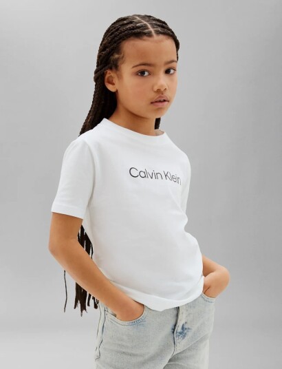 Calvin Klein 2 Pack Inst. Logo Ss T Shirt White 170