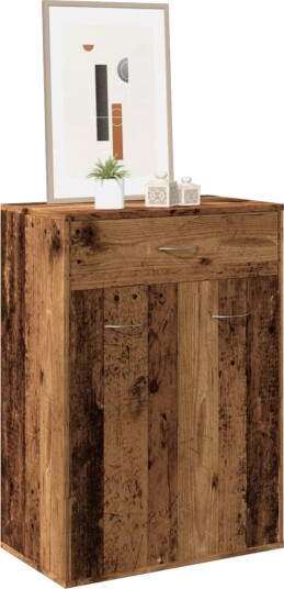 Skoskap gammelt tre 60x35x84 cm konstruert tre Skoskap gammelt tre 60x35x84 cm konstruert tre