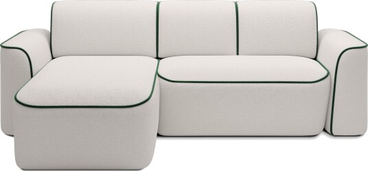 Ume 4 seters Sofa med Sjeselong   Hvit