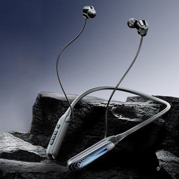 i58 Bluetooth 5.4 trådløse øretelefoner med nakkebøyle - svart
