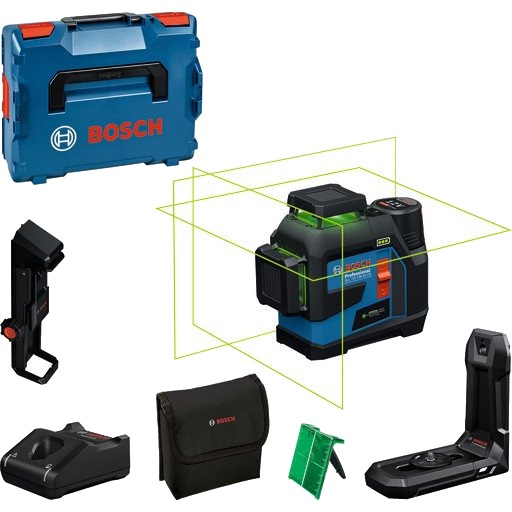 Bosch Linjelaser GLL 12V 100 33 3x360 Grønn IP65 Bosch Linjelaser GLL 12V 100 33 3x360 Grønn IP65
