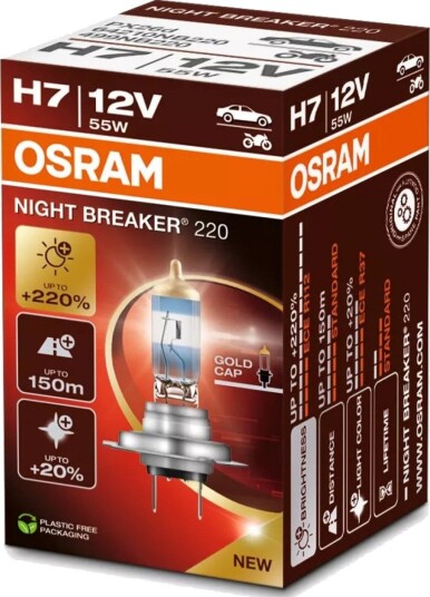 OSRAM 64210NB220 Lyspære, fjernlys
