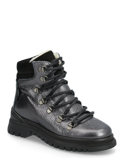 ANGULUS Boots - Flat - With Lace And Zip - Silver - 35 ANGULUS Boots - Flat - With Lace And Zip - Silver - 35
