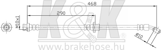 K&K FT4789 Bremseslange