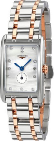 Longines Dameklokke L5.255.5.87.7 Dolcevita Hvit/18 karat rosé gull