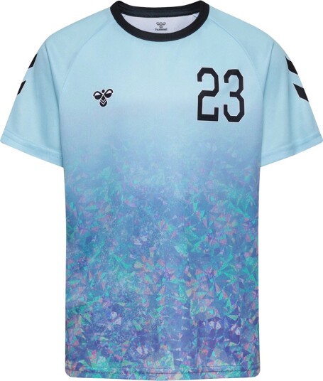 Hummel T skjorte hmlSHIMMER Skyway/Svart Hummel 8 år (128) T skjorte Blå Lyseblå Hummel T skjorte hmlSHIMMER Skyway/Svart Hummel 8 år (128) T skjorte Blå Lyseblå