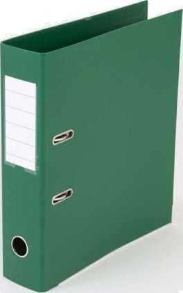 Brevordner Q Line Grøn Metalskinne 75Mm 210X297mm Antal Ringe: 2   10 Stk.