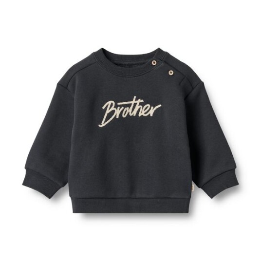 Wheat Navy Collegegenser L/S Sander 2 år/92