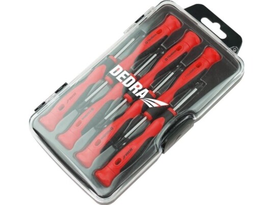 Dedra Set Of Precision Screwdrivers, 7 Pcs, Crv Steel Dedra Set Of Precision Screwdrivers, 7 Pcs, Crv Steel