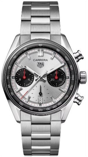 TAG Heuer Herreklokke CBS2216.BA0041 Carrera Sølvfarget/Stål Ø39 mm