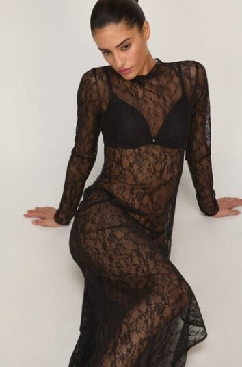 Hunkemöller Slipdress Allover Lace Svart