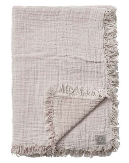 &Tradition Collect bomullspledd SC33 260x260 cm Cloud & Milk (beige-hvit) &Tradition Collect bomullspledd SC33 260x260 cm Cloud & Milk (beige-hvit)