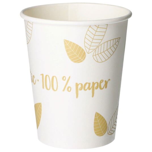 PAPSTAR Engangskopp Zero; 20cl, 8x9.2 cm (ØxH); Kremhvit; 50 Stykk / Forpakning