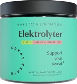 Great Earth Elektrolyter Jordbær/Lime 150g Great Earth Elektrolyter Jordbær/Lime 150g
