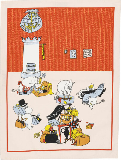 Moomin Arabia Mummi kjøkkenhåndkle Ferieklar 50x70 cm