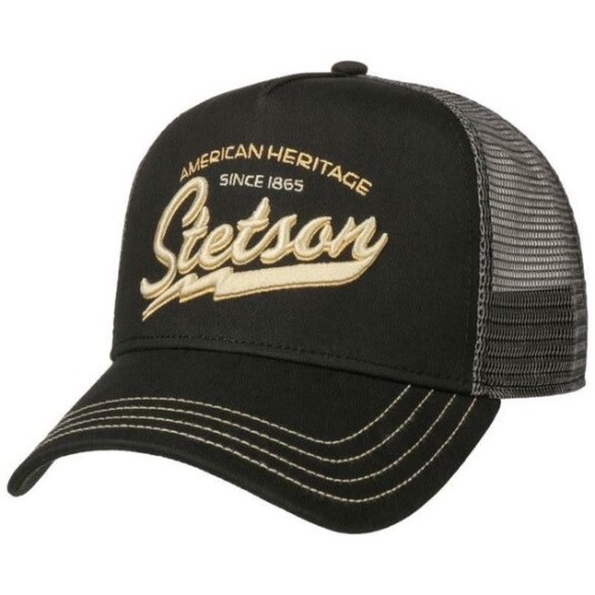 Stetson Since 1865 Trucker Cap Black SVART OneSize Stetson Since 1865 Trucker Cap Black SVART OneSize